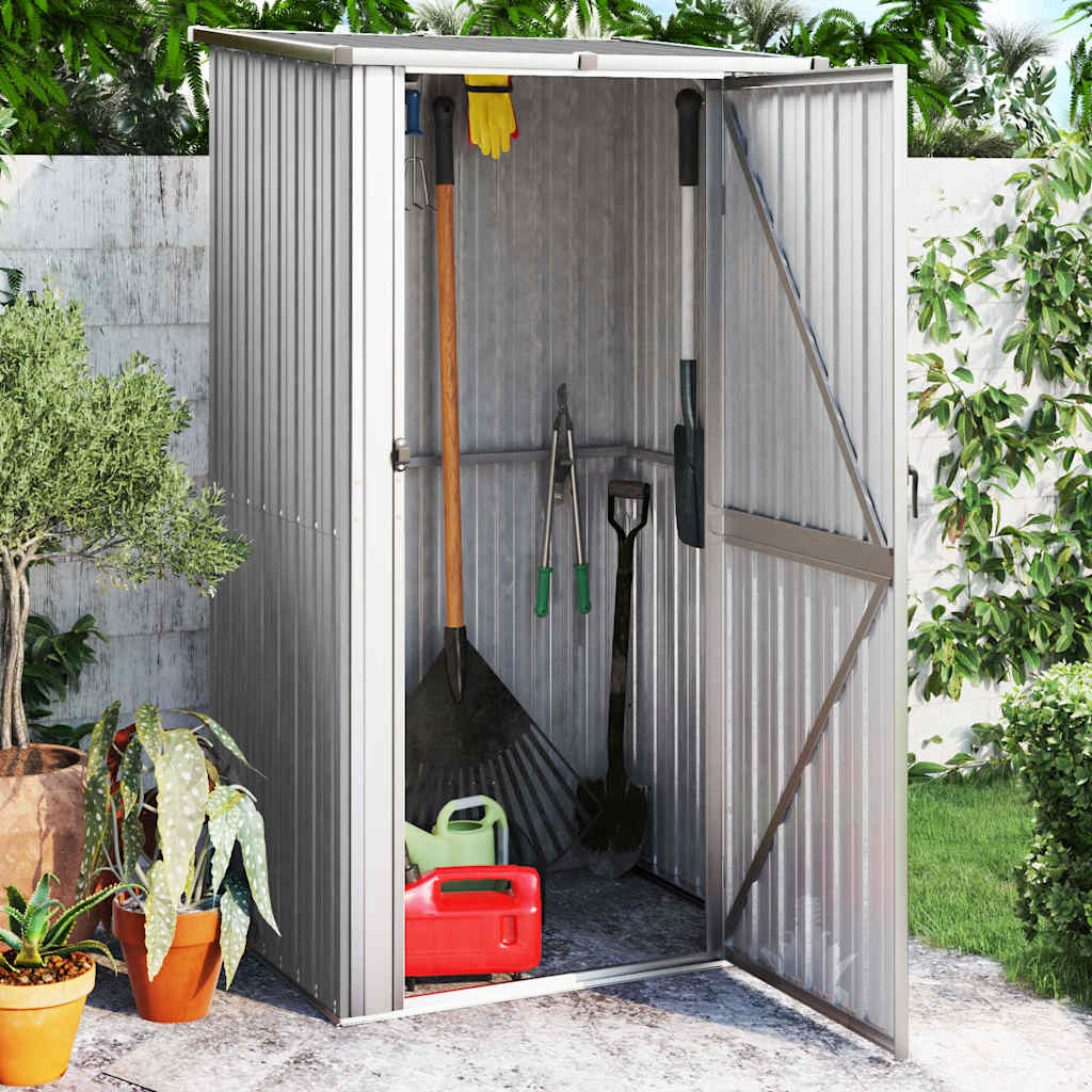 Gartenhaus Grün 118,5x97x209,5 cm Verzinkter Stahl
