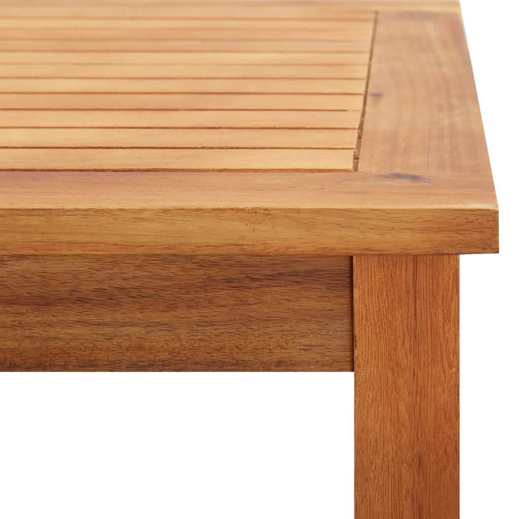 Couchtisch Helles Akazienholz 45 x 45 x 36 cm Massivholz Akazie
