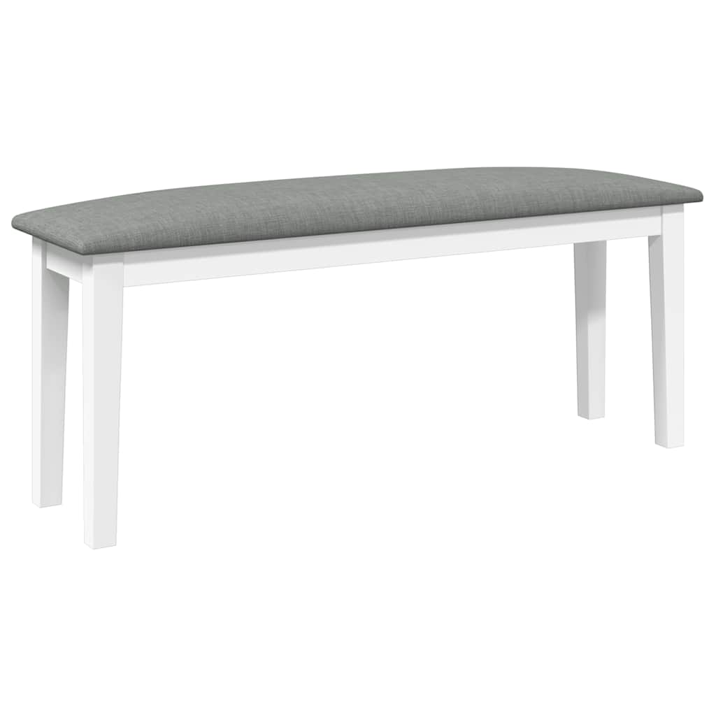 Bank 110 cm Braun Massivholz Gummibaum