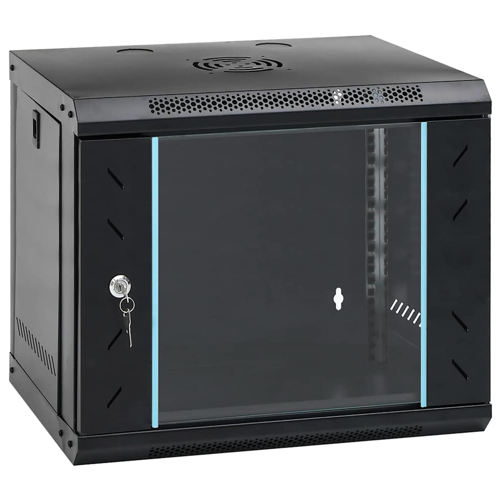 Netzwerkschrank mit Speicher Grau 60 x 45 x 28 cm Stahl