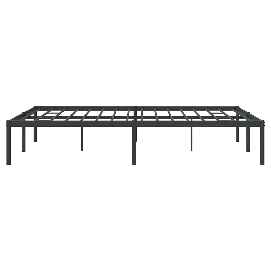 Bettgestell Metall Schwarz 75x190 cm