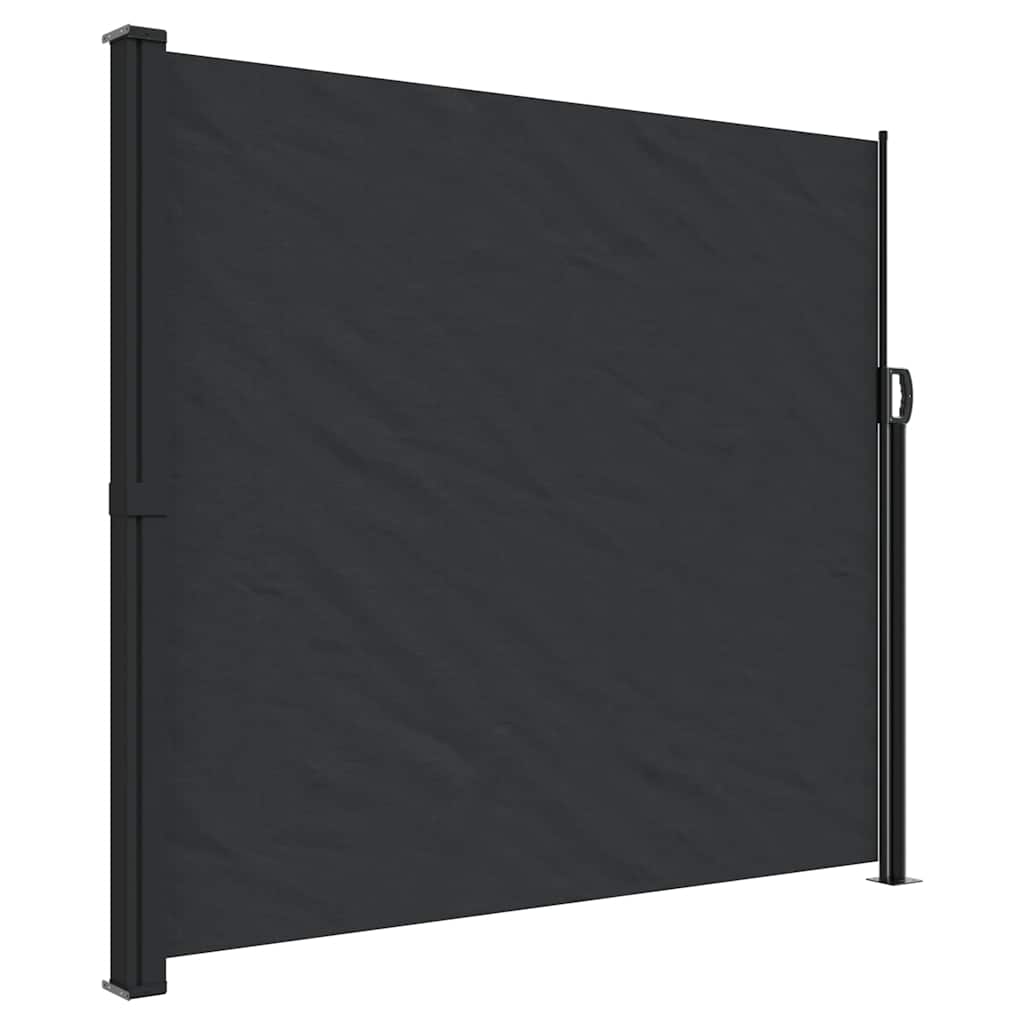 Seitenmarkise Ausziehbar Schwarz 100x300 cm