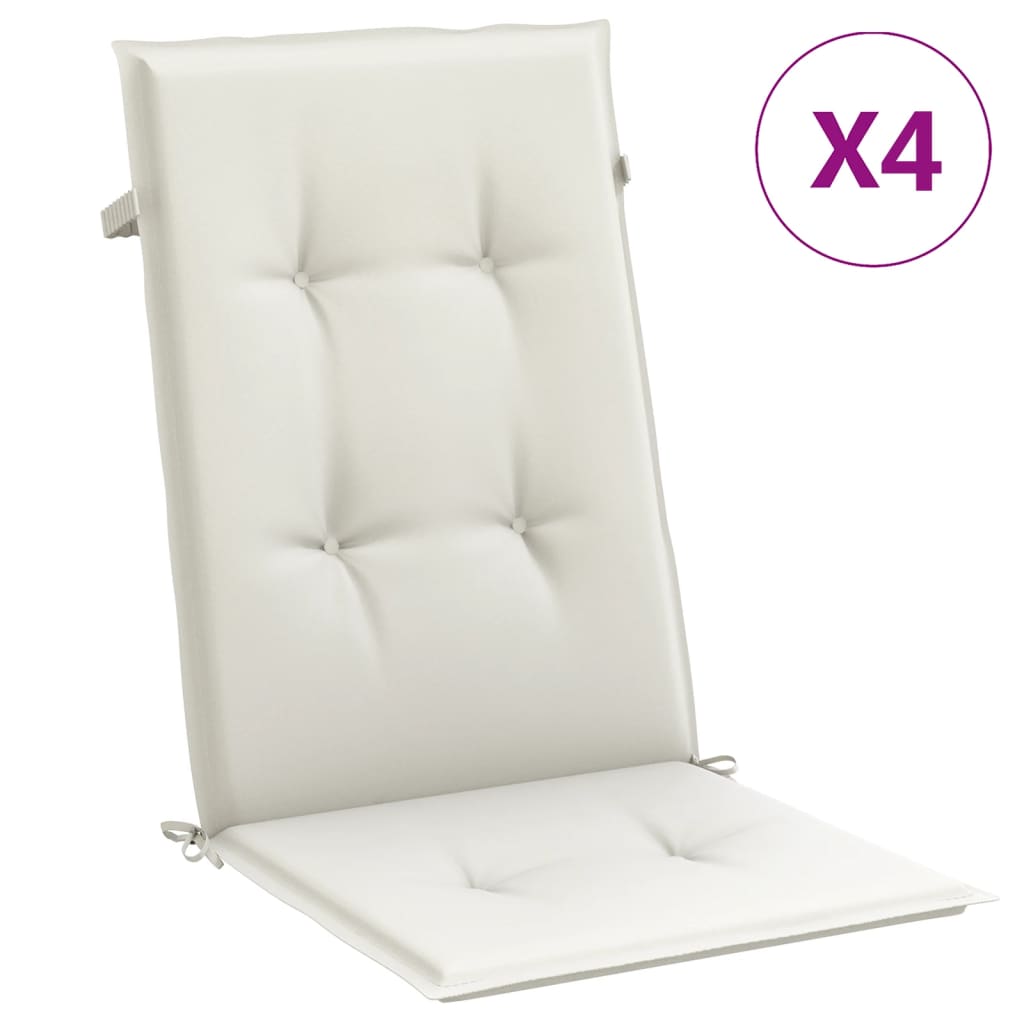Hochlehner-Auflagen 2 Stk. Melange Anthrazit 120x50x7cm Stoff