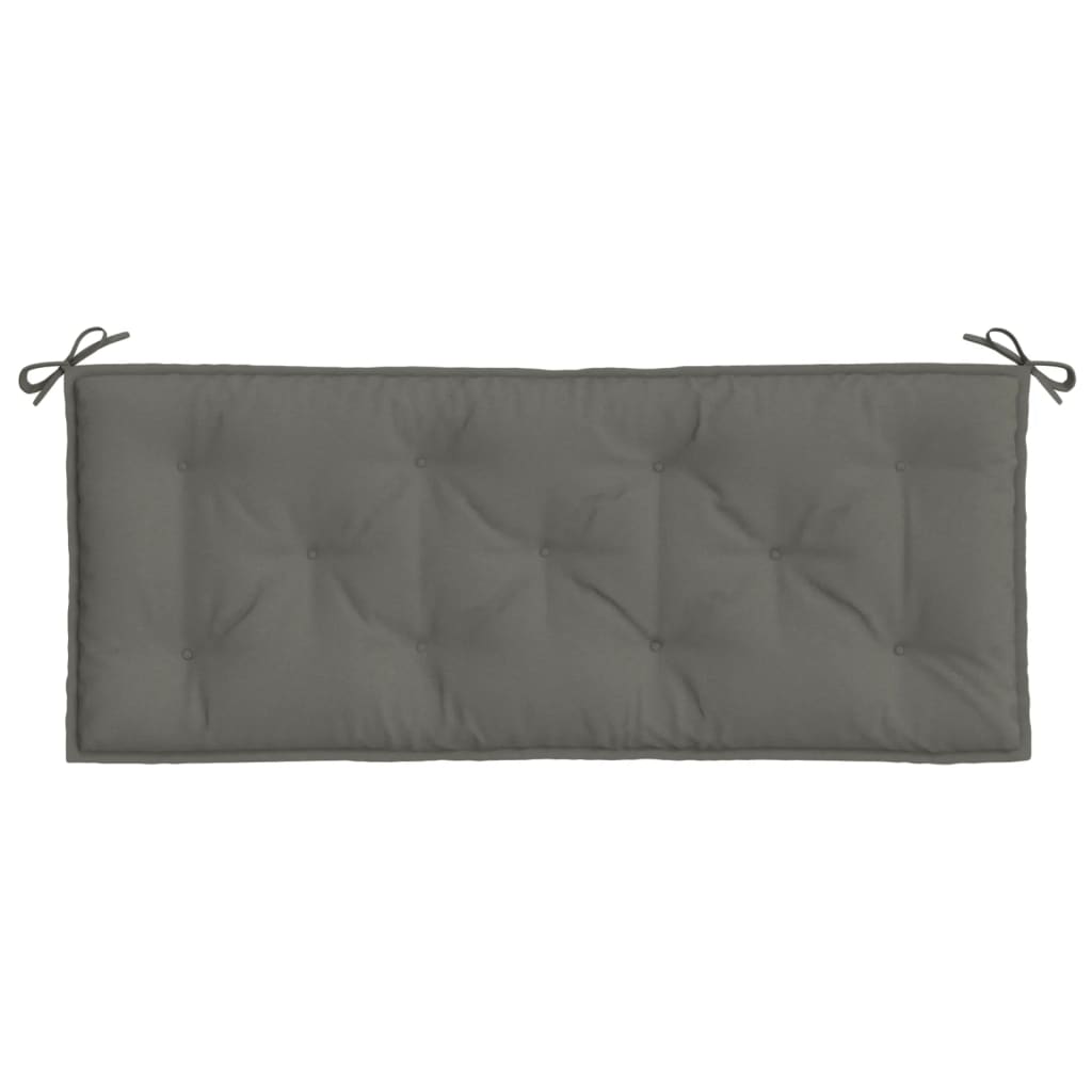 Gartenbank-Auflagen 2 Stk. Melange Anthrazit 100x50x7 cm Stoff