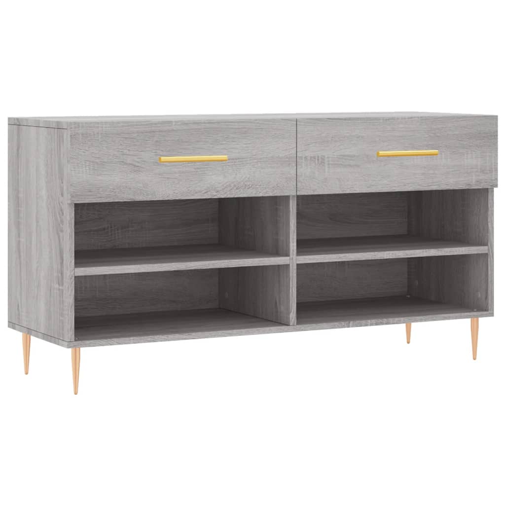 Schuhbank Weiß 102x35x55 cm Holzwerkstoff