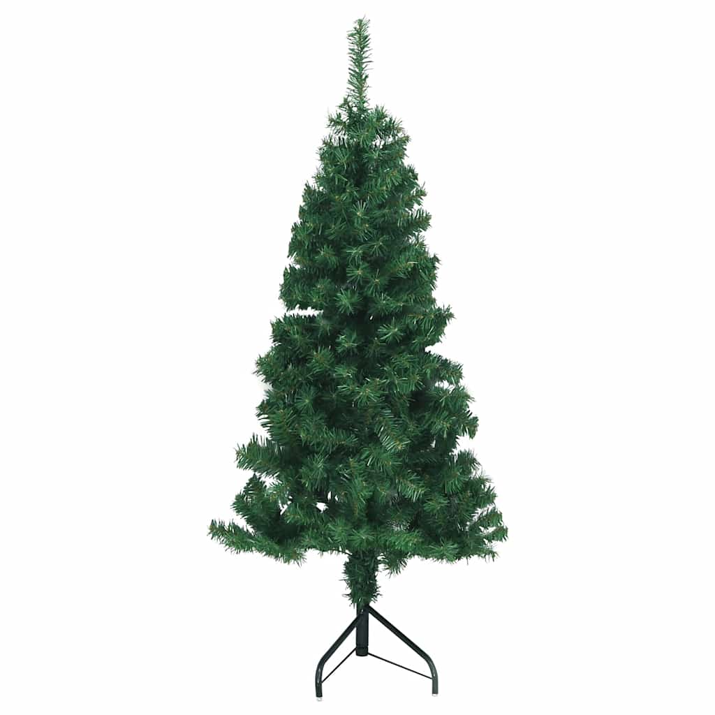 Künstlicher Eck-Weihnachtsbaum Grün 120 cm PVC