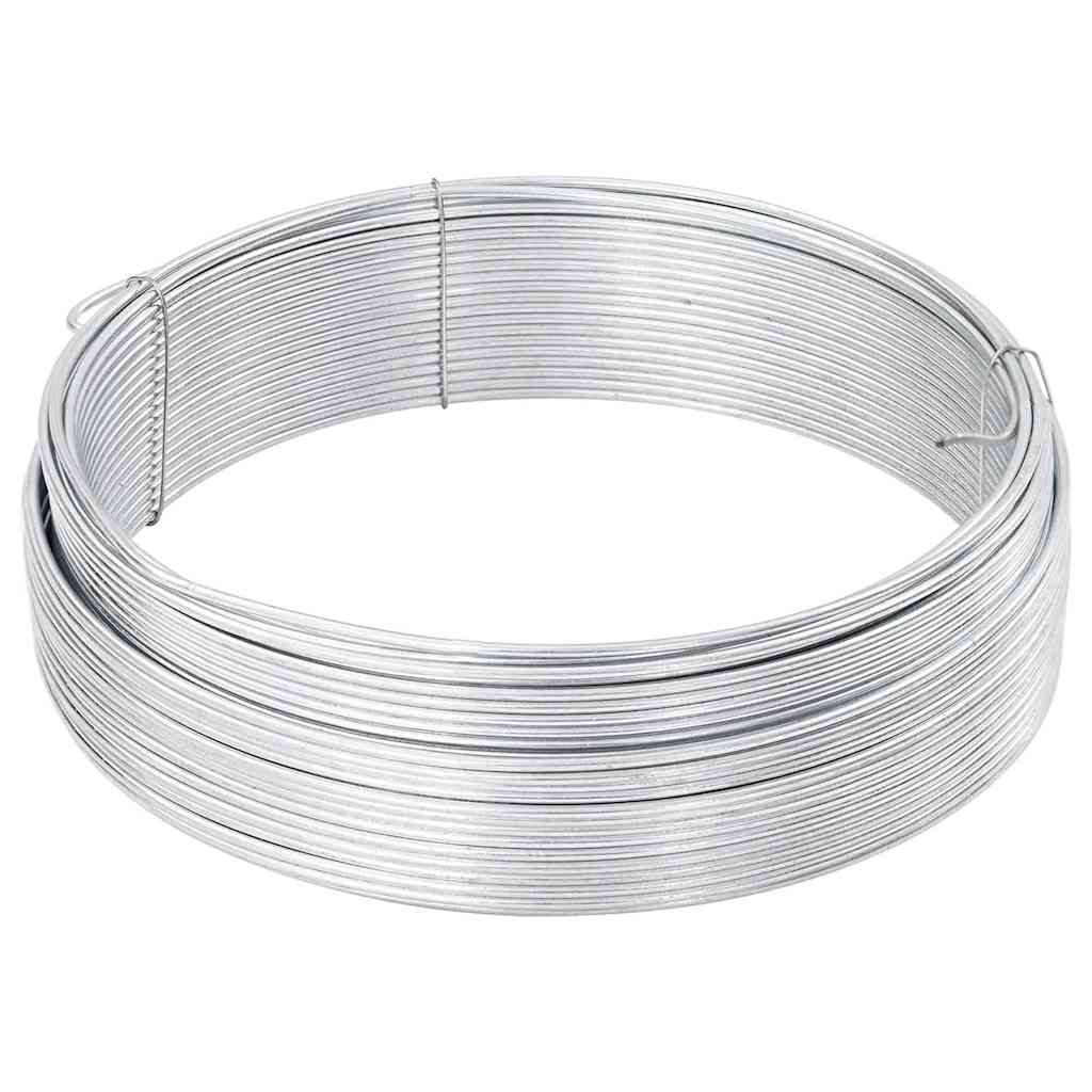 Zaun-Bindedraht 250 m 0,9/1,4 mm Stahl Schwarzgrün