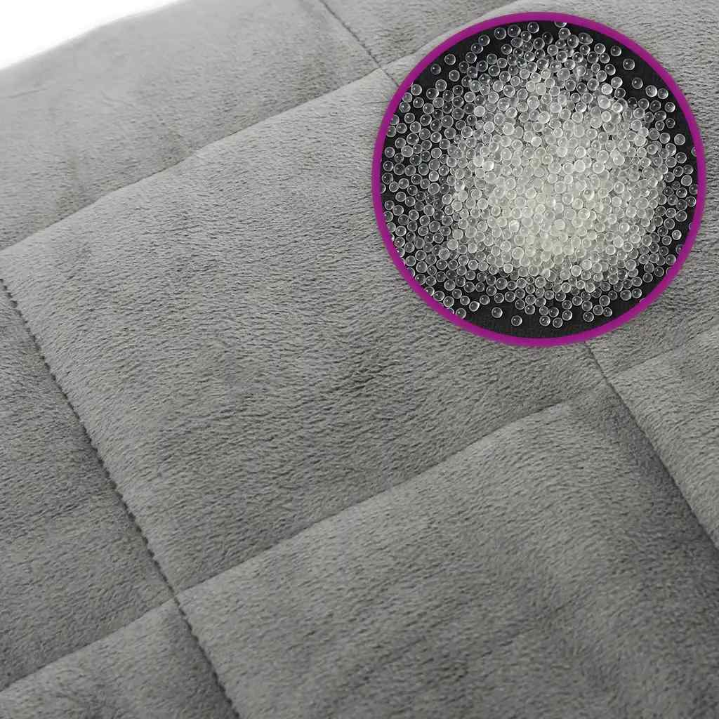 Gewichtsdecke Grau 122x183 cm 5 kg Stoff
