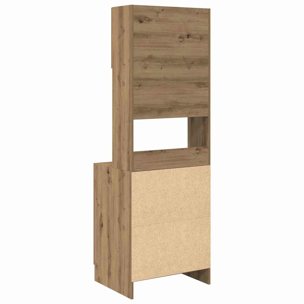 Küchenschrank Weiß 60x50x180 cm Holzwerkstoff
