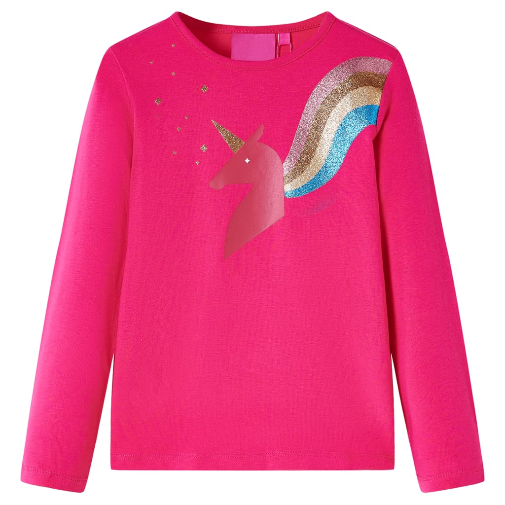 Kinder-Langarmshirt Marineblau 104