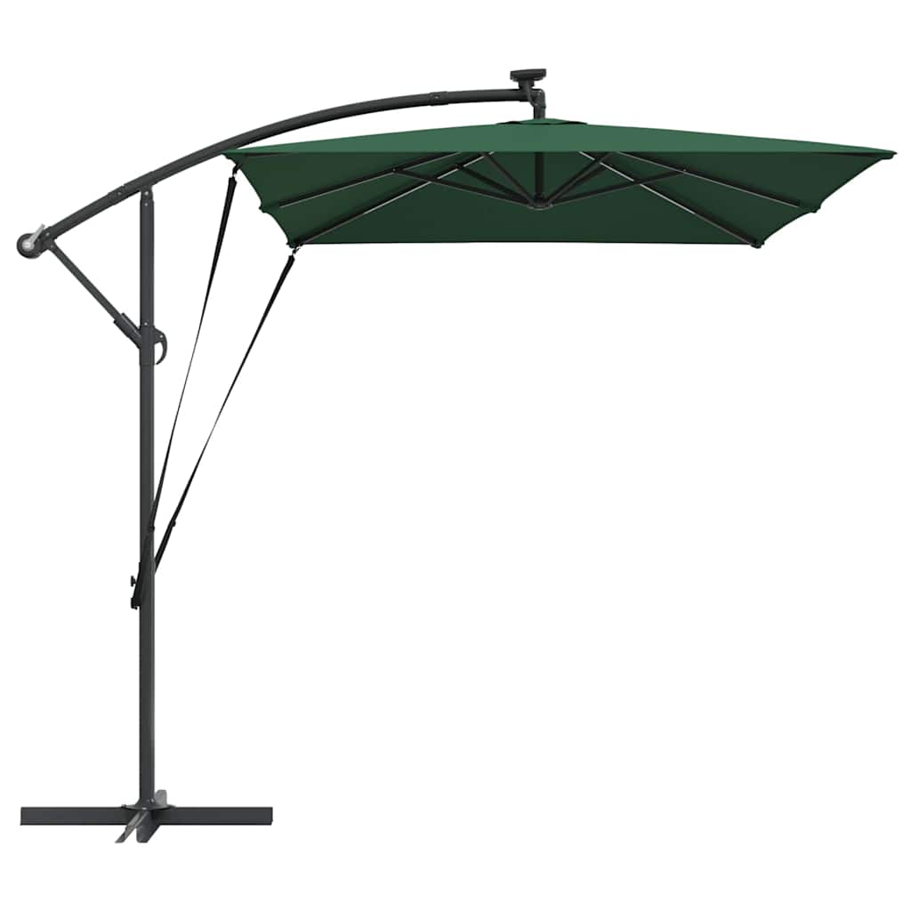 Sonnenschirm Sand 294 x 200 x 270 cm Polyester und Aluminium