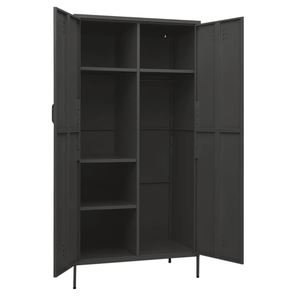 Kleiderschrank Olivgrün 90x50x180 cm Stahl