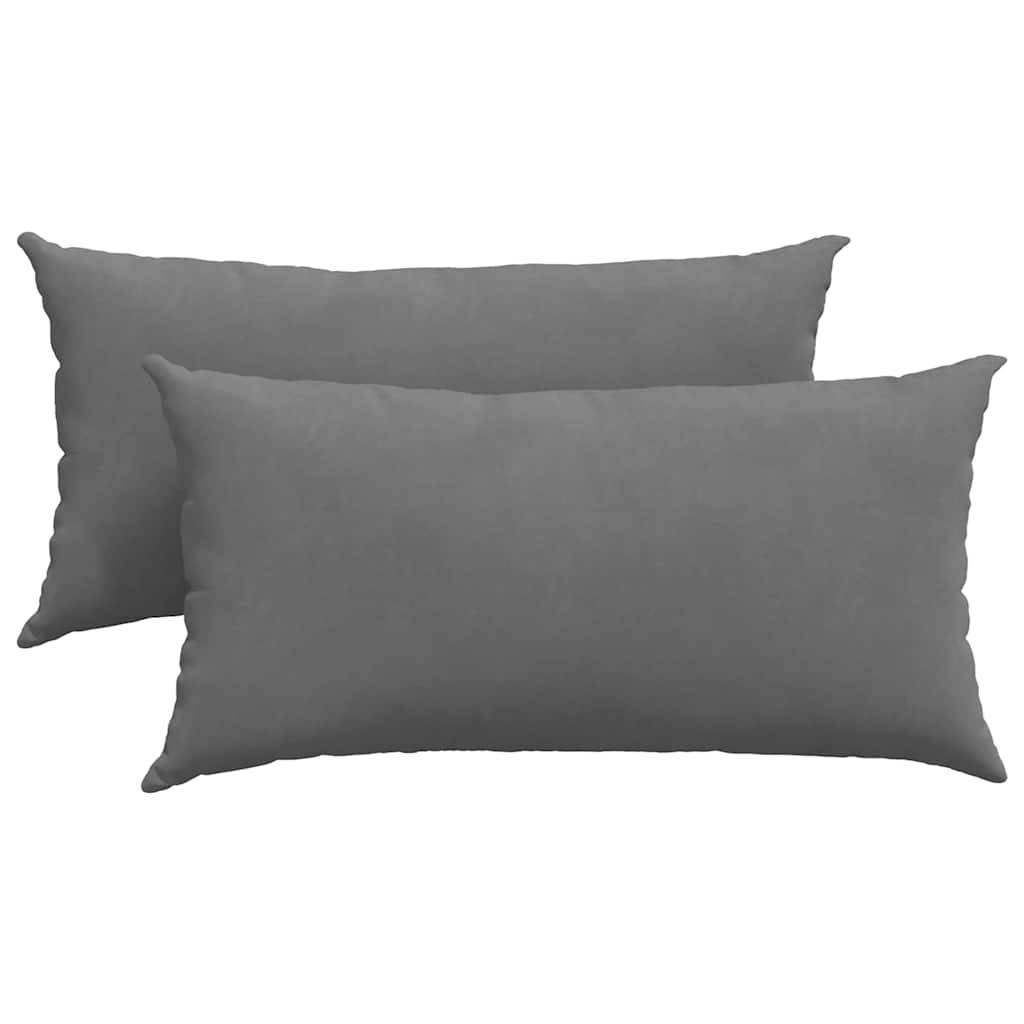 Sofakissen 2 Stück Taupe 50 x 30 cm Stoff