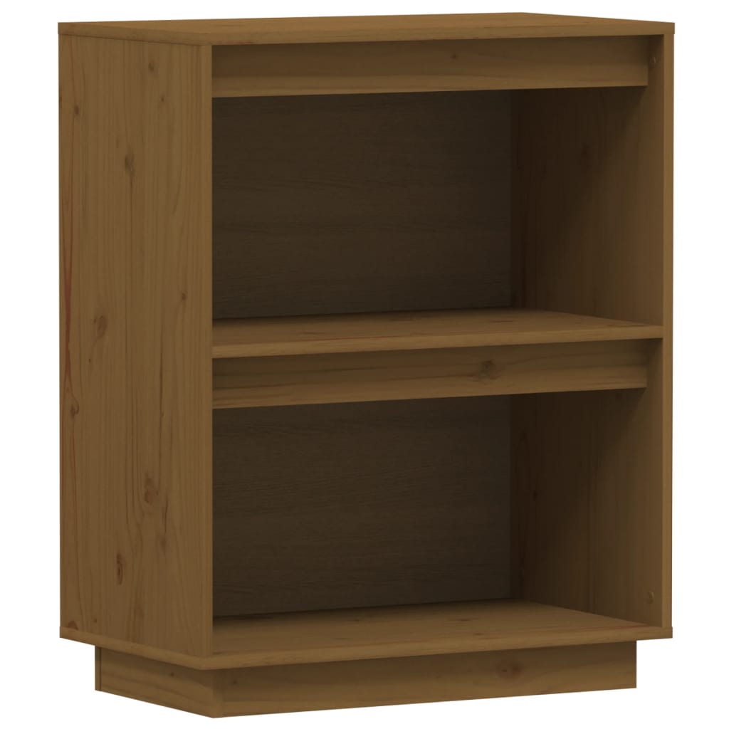 Beistellschrank Weiß 60x34x75 cm Massivholz Kiefer