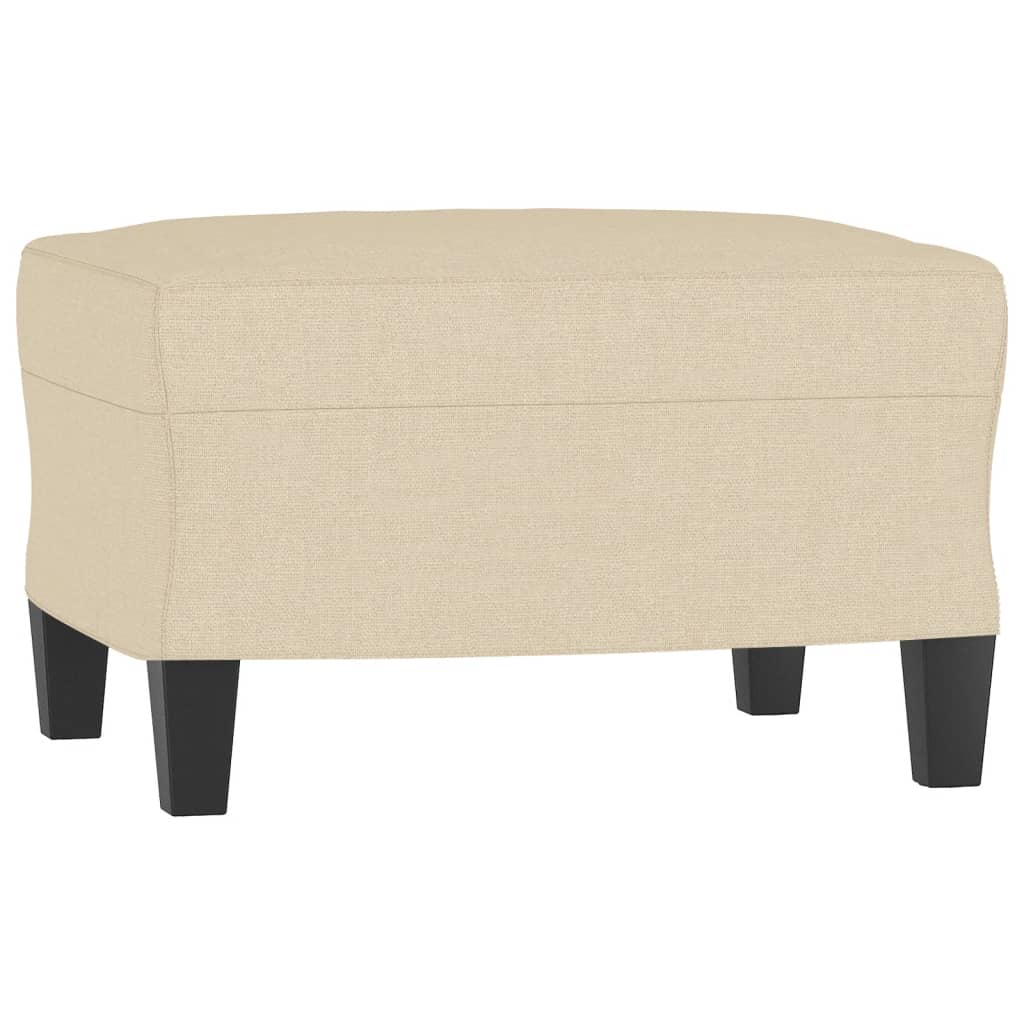 Fußhocker Hellgrau 60x50x41 cm Stoff