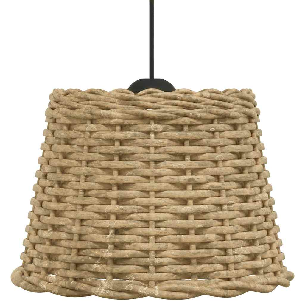 Lampenschirm Weiß Ø15x12 cm Korbweide