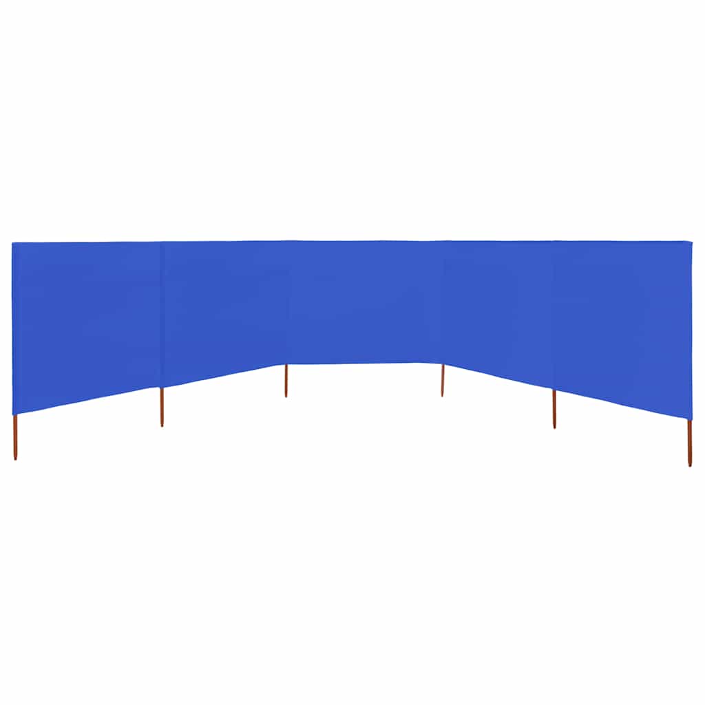 3-teiliges Windschutzgewebe 400 x 120 cm Weiß