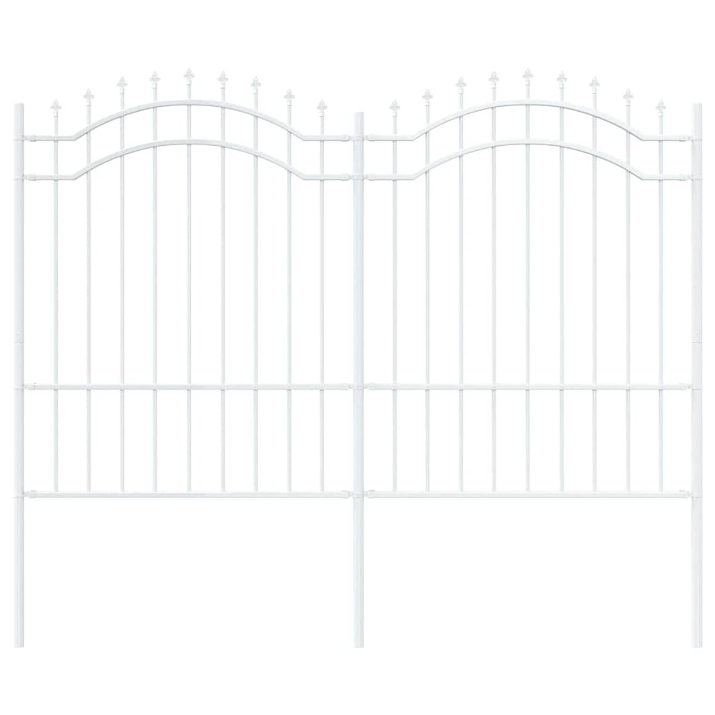 Gartenzaun Woerden mit Speerspitze Schwarz 240 x 75 cm Stahl