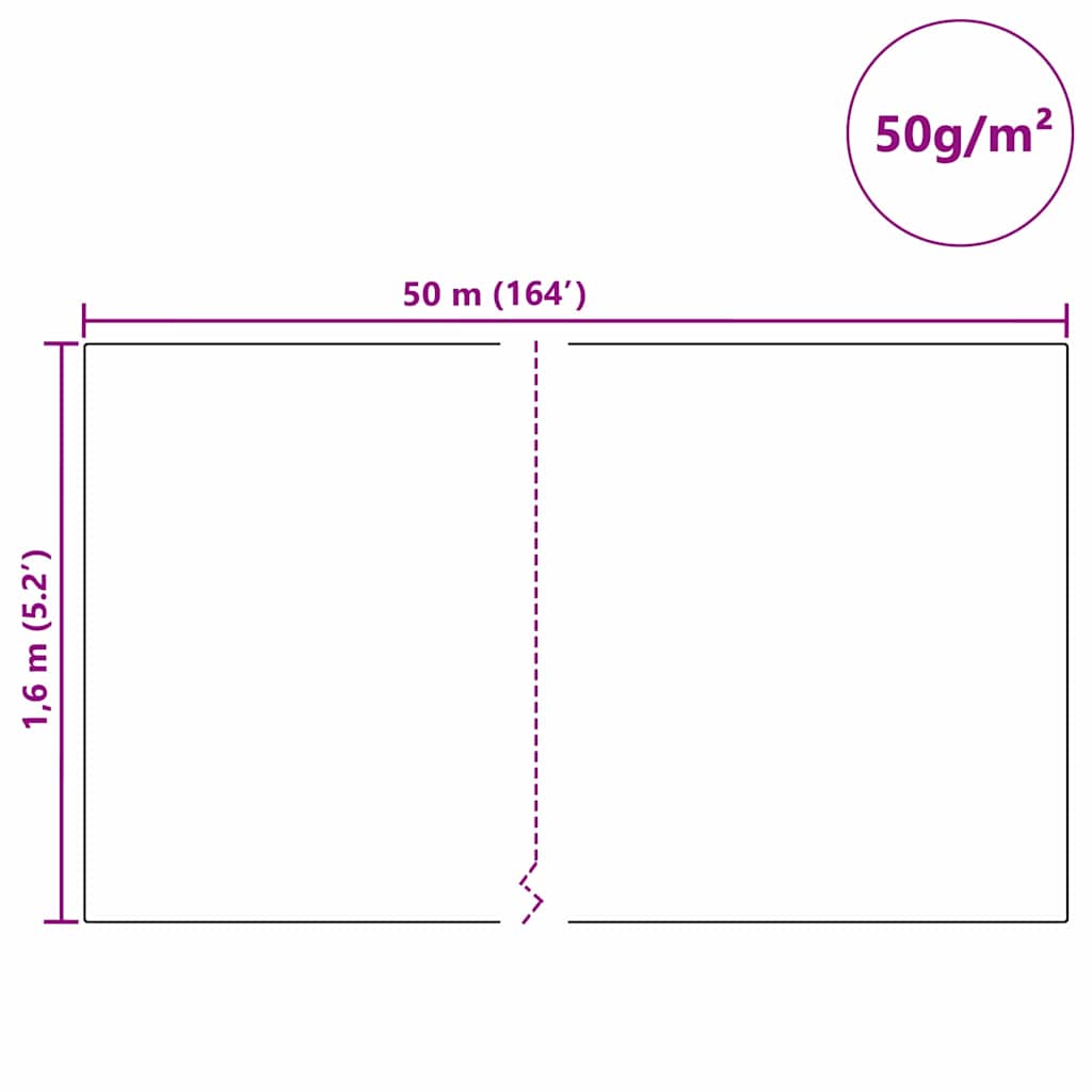 Wintervlies 2 Rollen 70 g/m² 10x1,6 m