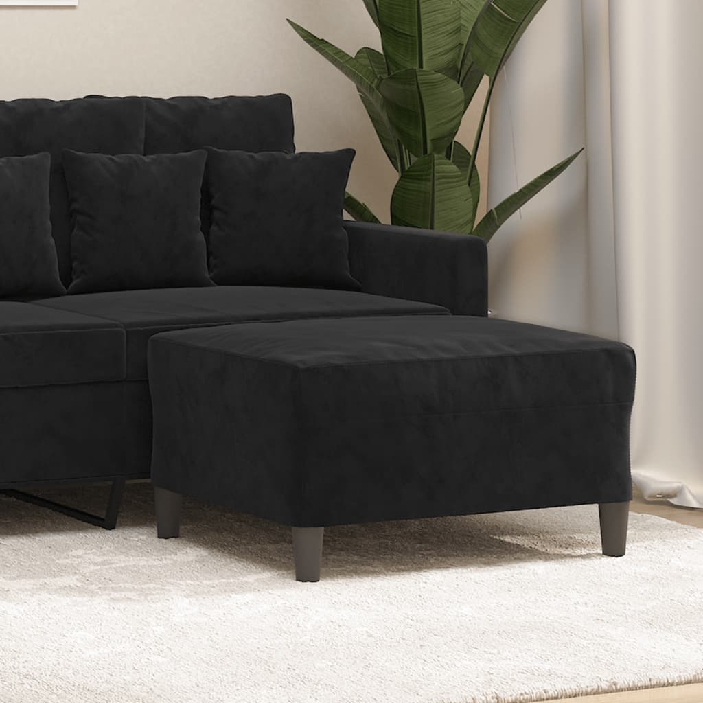 Fußhocker Hellgrau 60x50x41 cm Samt