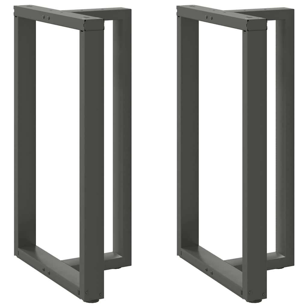 Couchtischbeine T-Form 2 Stk. Schwarz 30x25x(30-31) cm Stahl