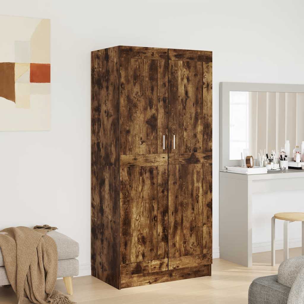 Kleiderschrank Weiß 82,5x51,5x180 cm Holzwerkstoff