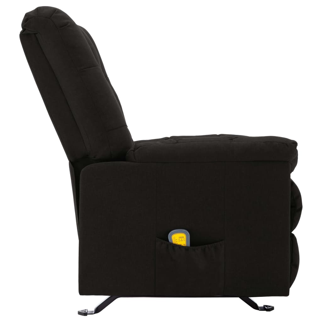 Massagesessel Hellgrau Stoff
