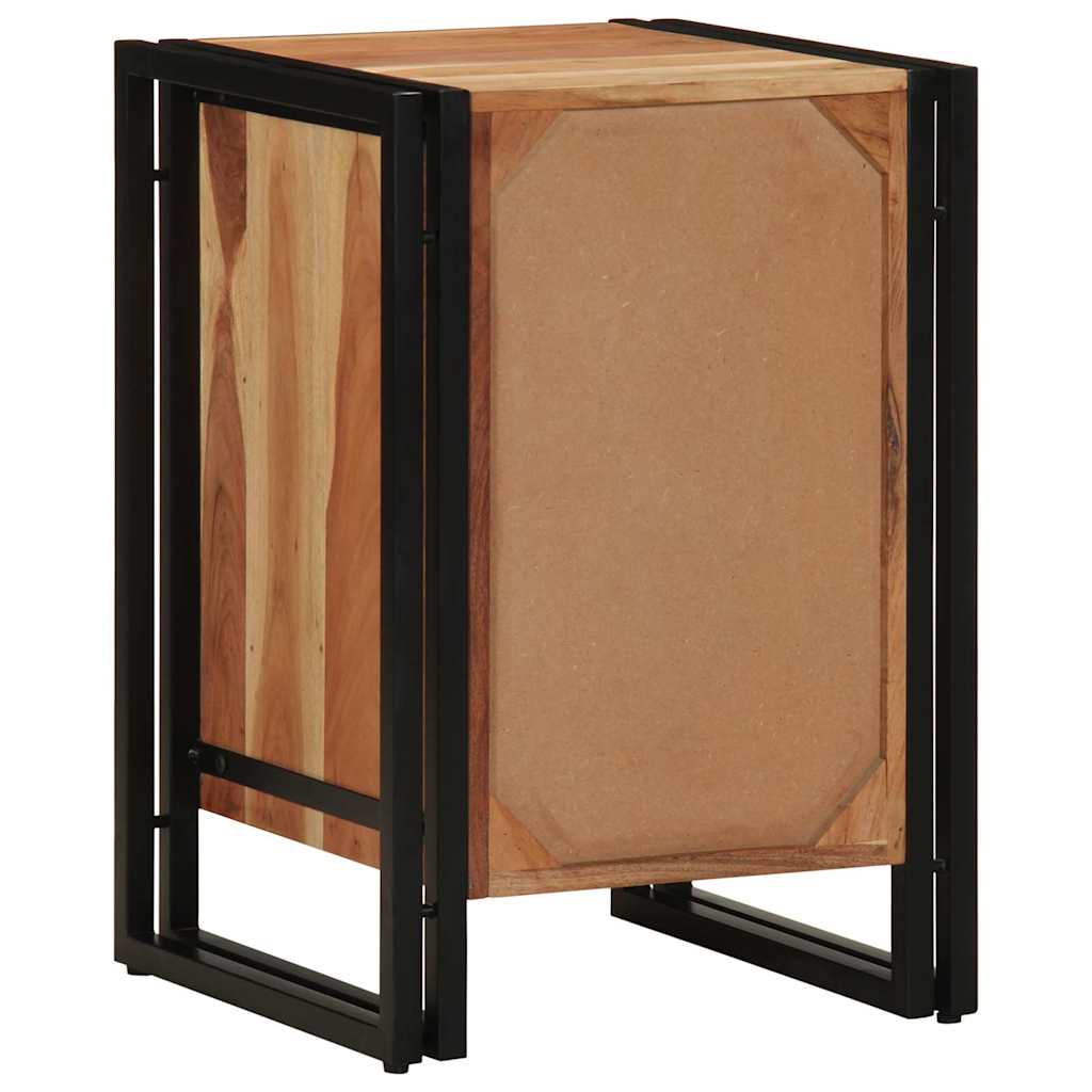 Nachttisch Braun 40 x 40 x 59 cm Massivholz Mango