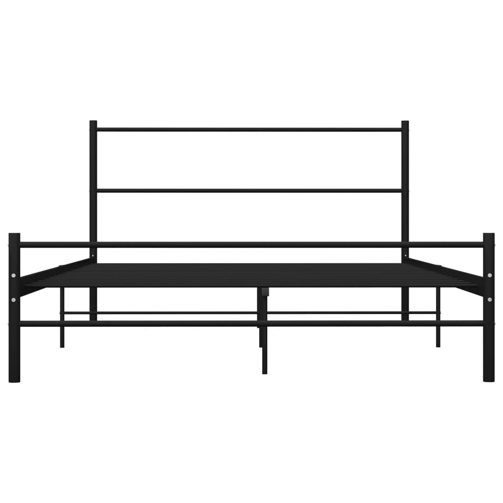 Bettgestell Grau Metall 180×200 cm