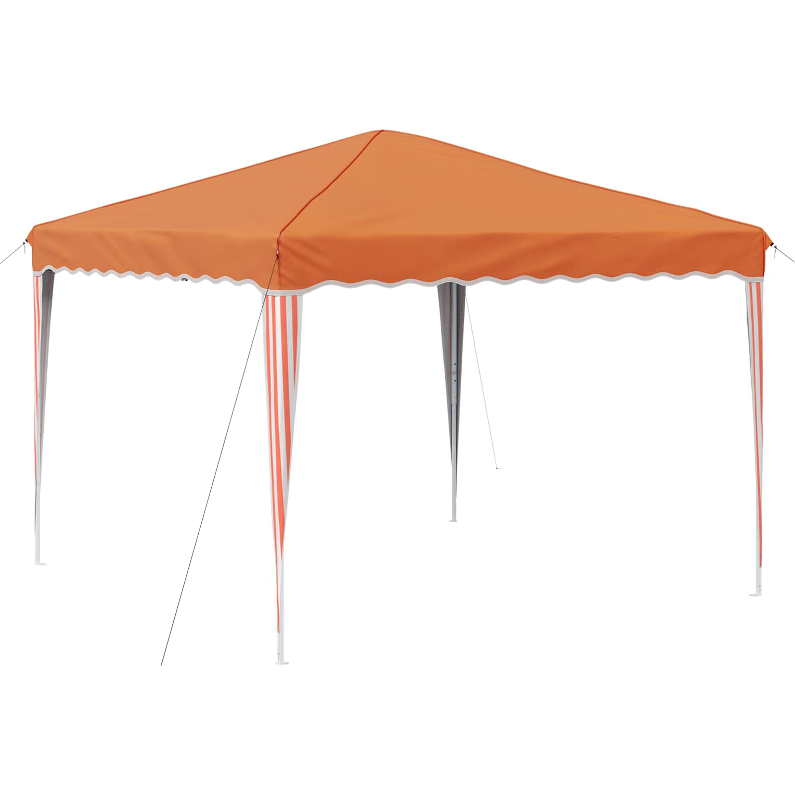 Pop-up Partyzelt 288 x 288 x 245 cm Creme Oxford-Stoff