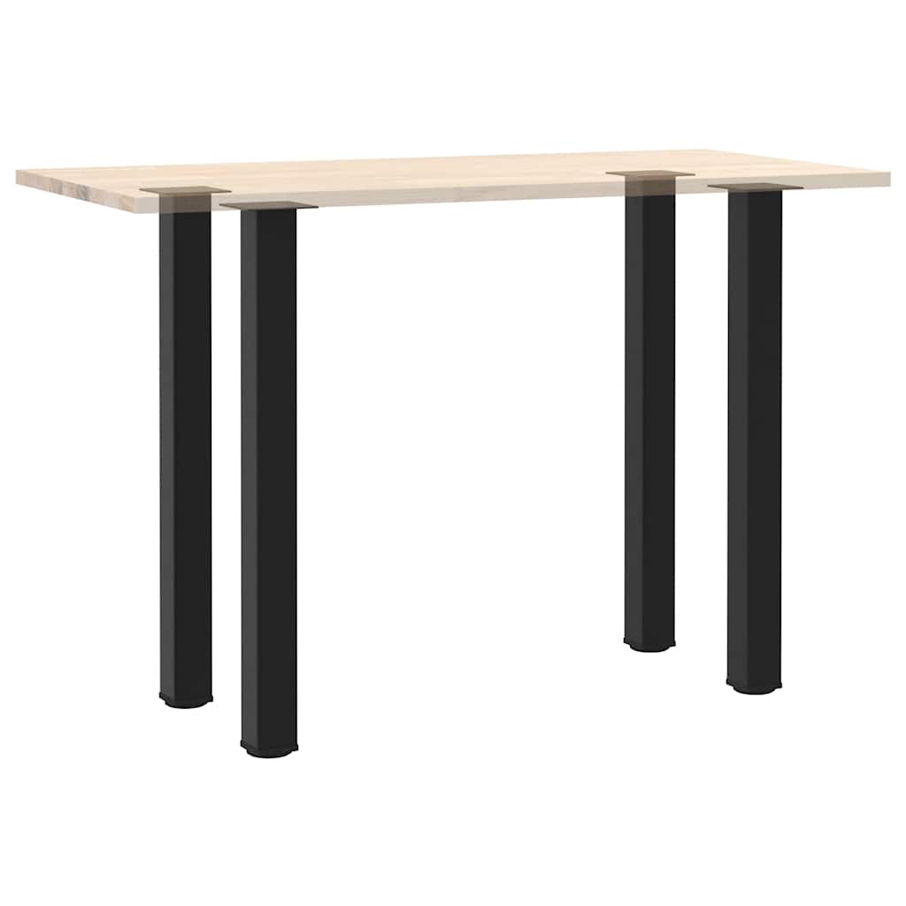 Bartischbeine 4 Stk. Schwarz 100-102 cm Stahl