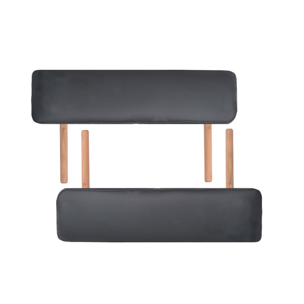 Massageliege 2-Zonen Klappbar 10 cm Sitz Weiß