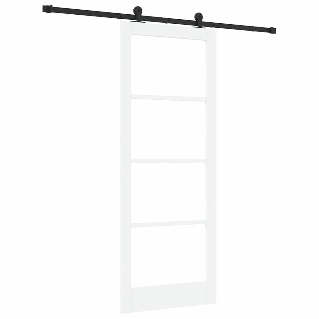 Schiebetür ORKDAL Natürlich und Schwarz 61 x 198,5 cm