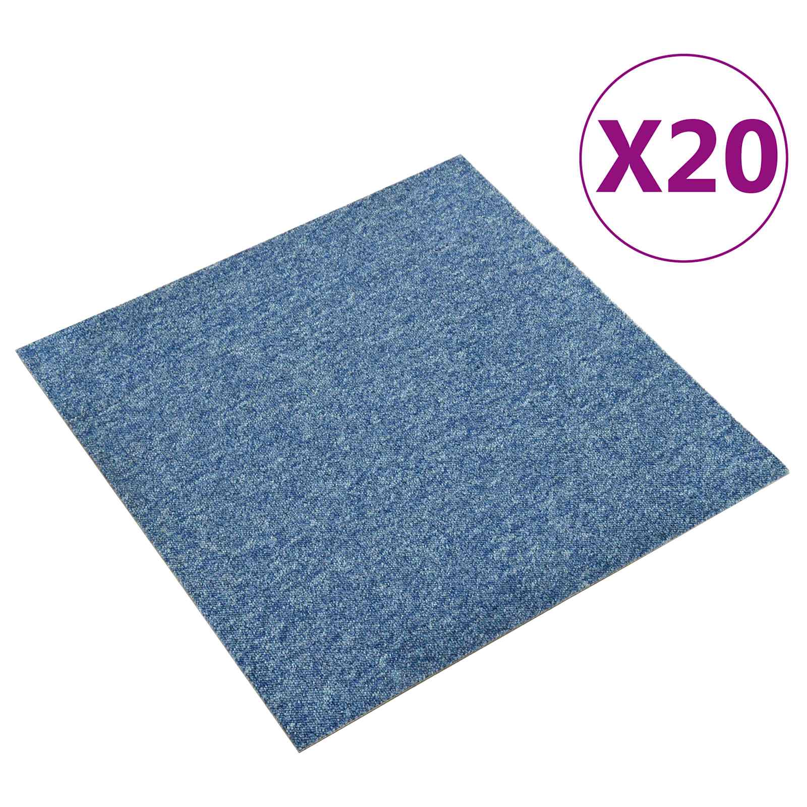 Teppich 20 pcs Gestreiftes Anthrazit 50 x 50 cm
