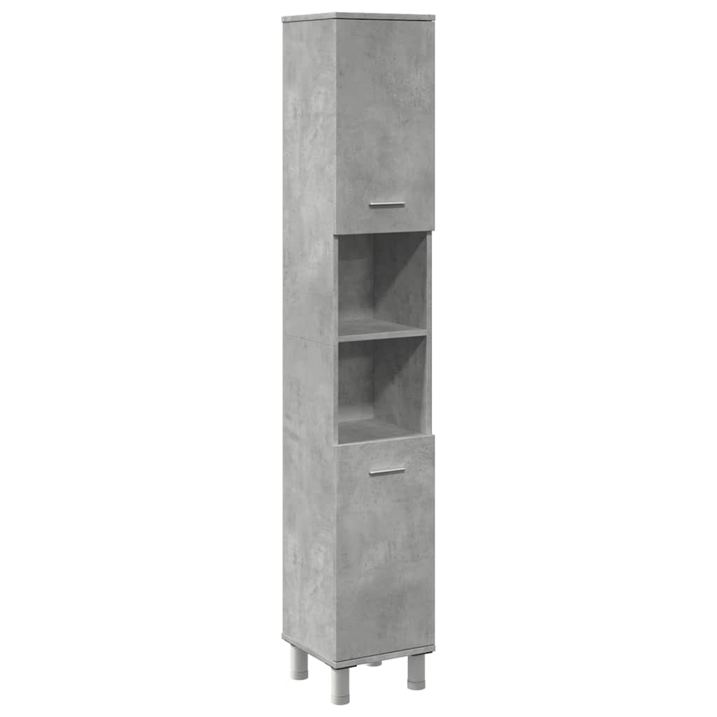 Badezimmerschrank Weiß 30x30x179 cm Holzwerkstoff