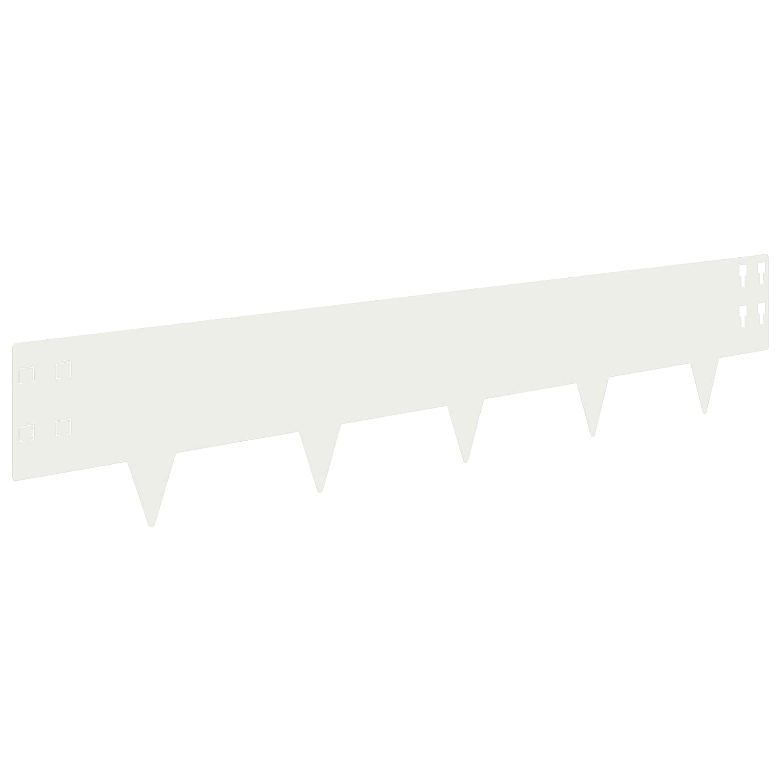 Raseneinfassung 10 pcs 100 x 12 cm Stahl Schwarz