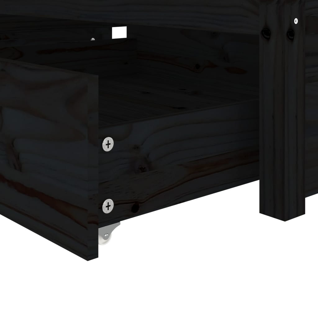 Bett mit Schubladen 75x190 cm