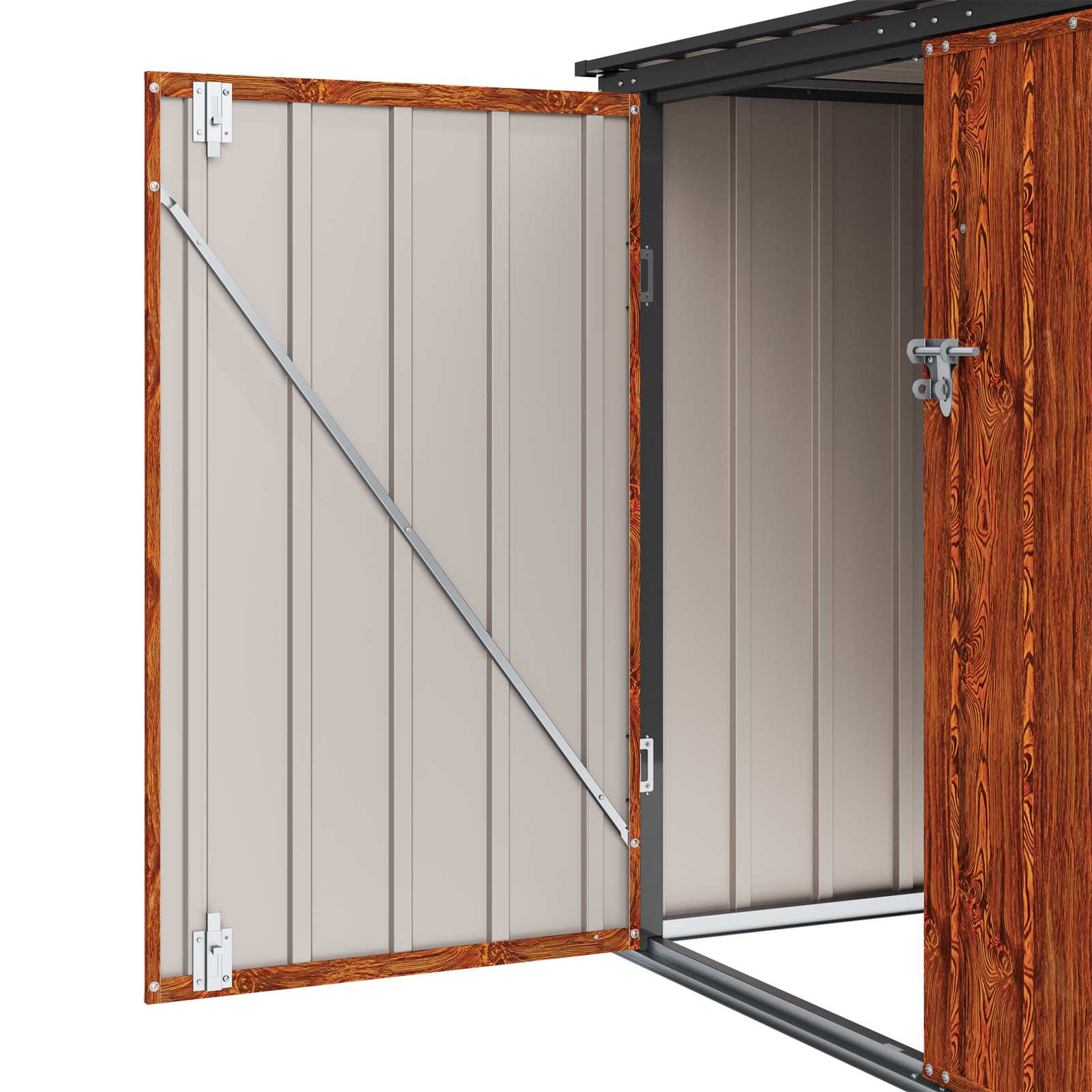 Gartenlagerbox Schwarz 151,5 x 82 x 110,5 cm Stahl