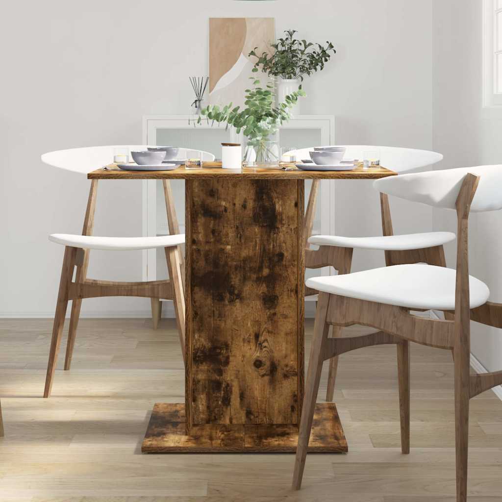 Esstisch Weiß 80x80x75 cm Holzwerkstoff