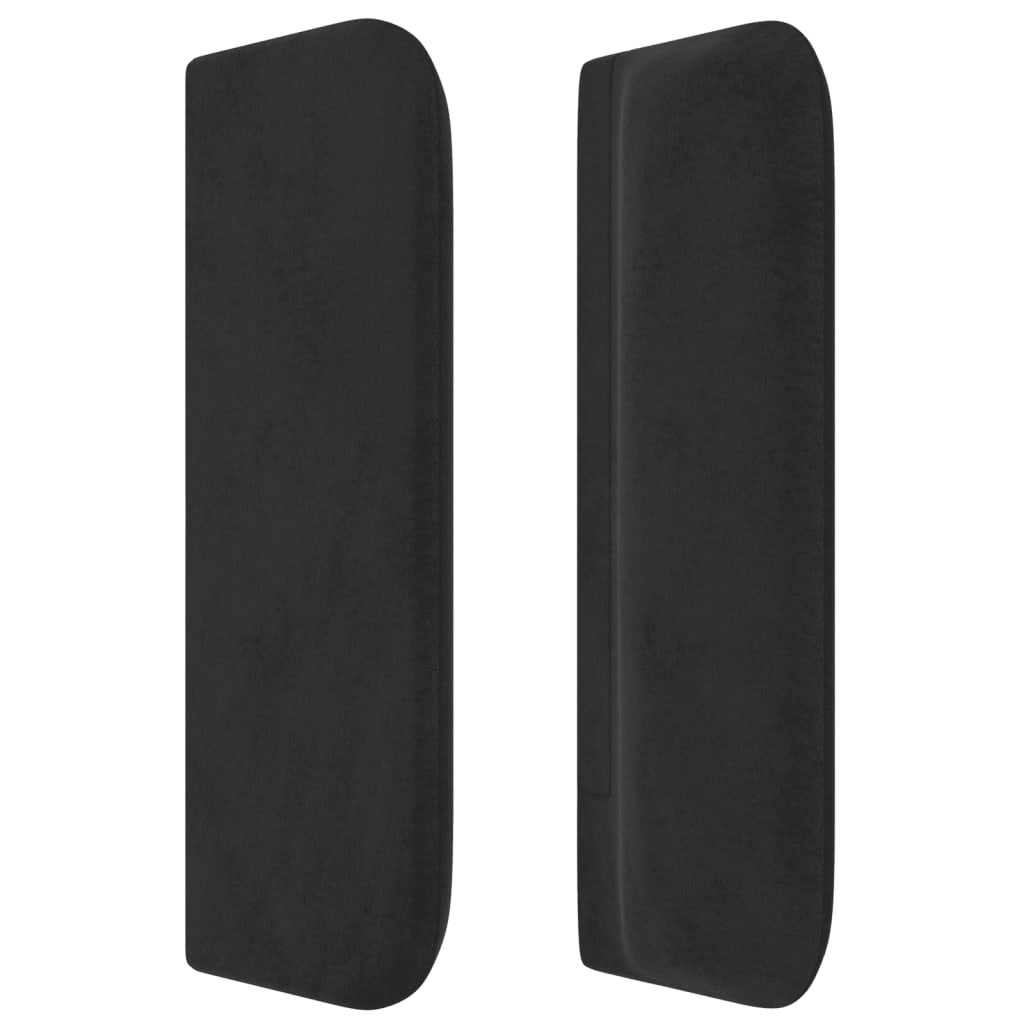 Kopfteil mit Ohren Dunkelblau 93x16x78/88 cm Samt