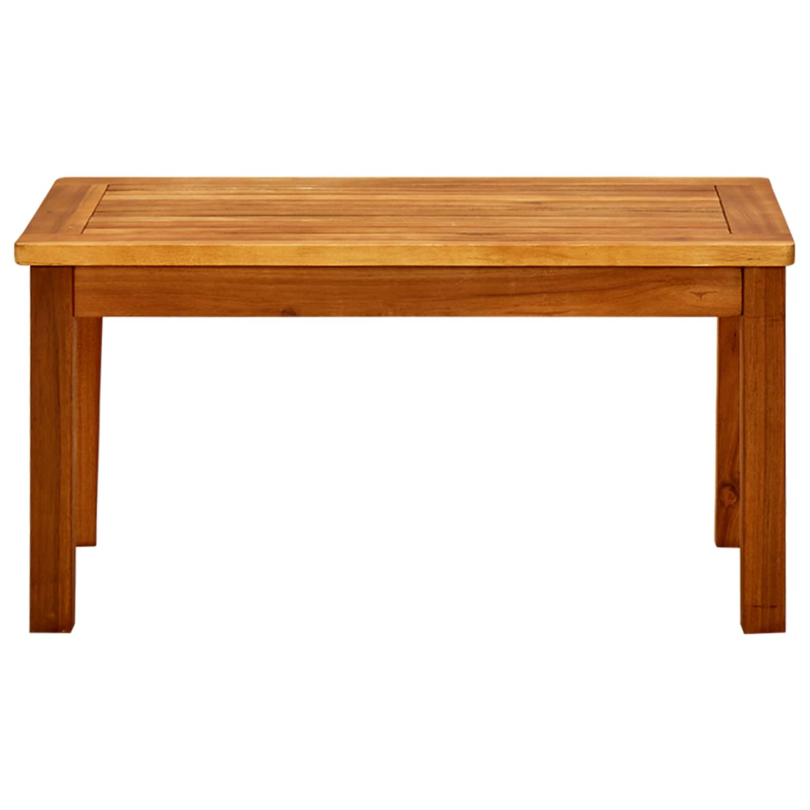 Couchtisch Helles Akazienholz 45 x 45 x 36 cm Massivholz Akazie