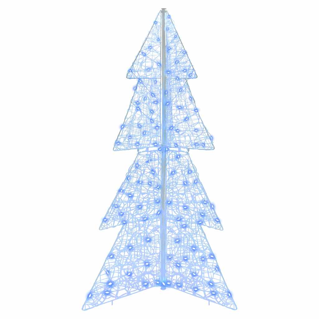 Weihnachtsbaum mit 100 LEDs Warmes Weiß 120 cm Acryl