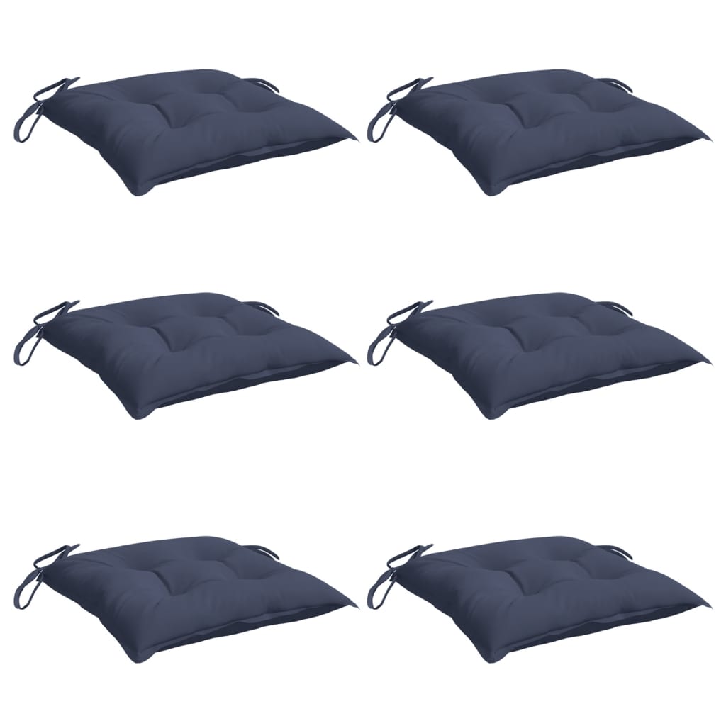 Stuhlkissen 4 Stk. Hellblau 40x40x7 cm Oxford-Gewebe