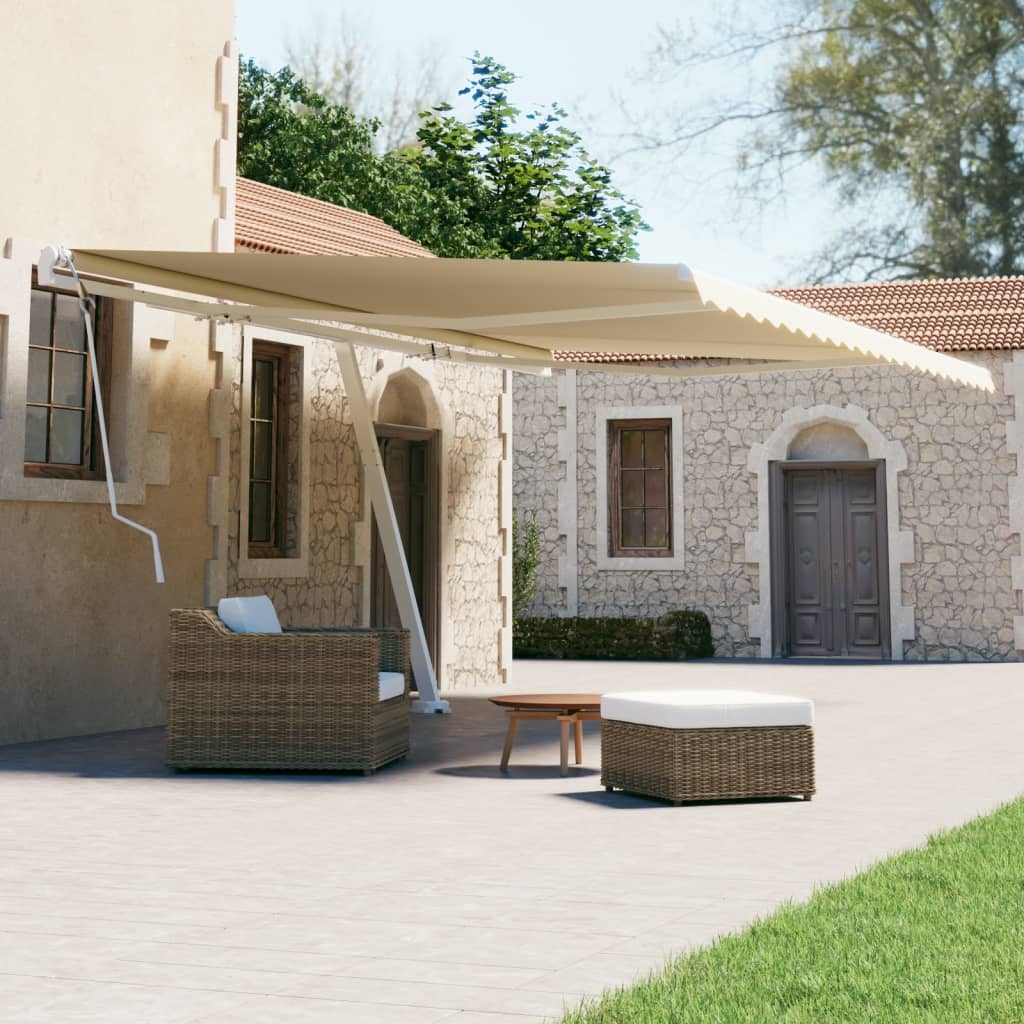 Standmarkise Manuell Einziehbar 300x250 cm Creme