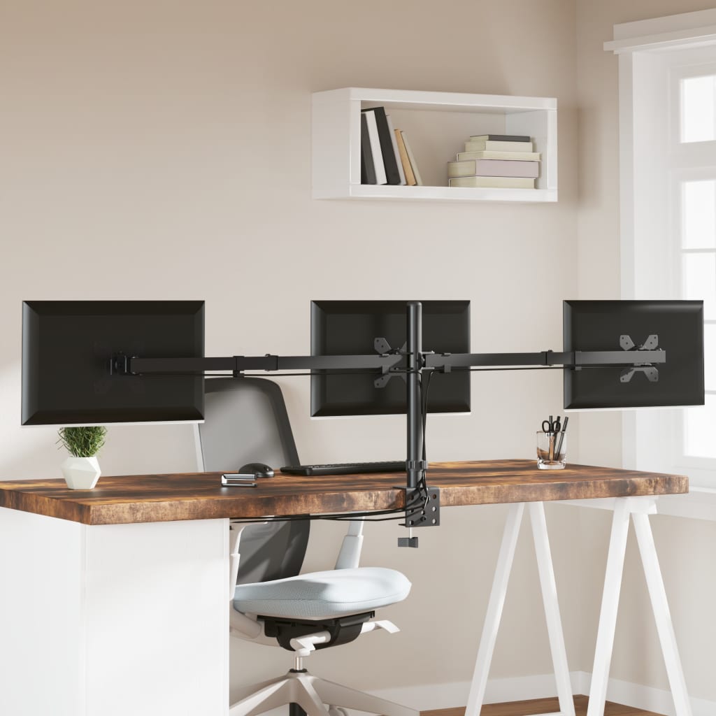 Monitorhalterung Schwarz Stahl VESA 75/100 mm