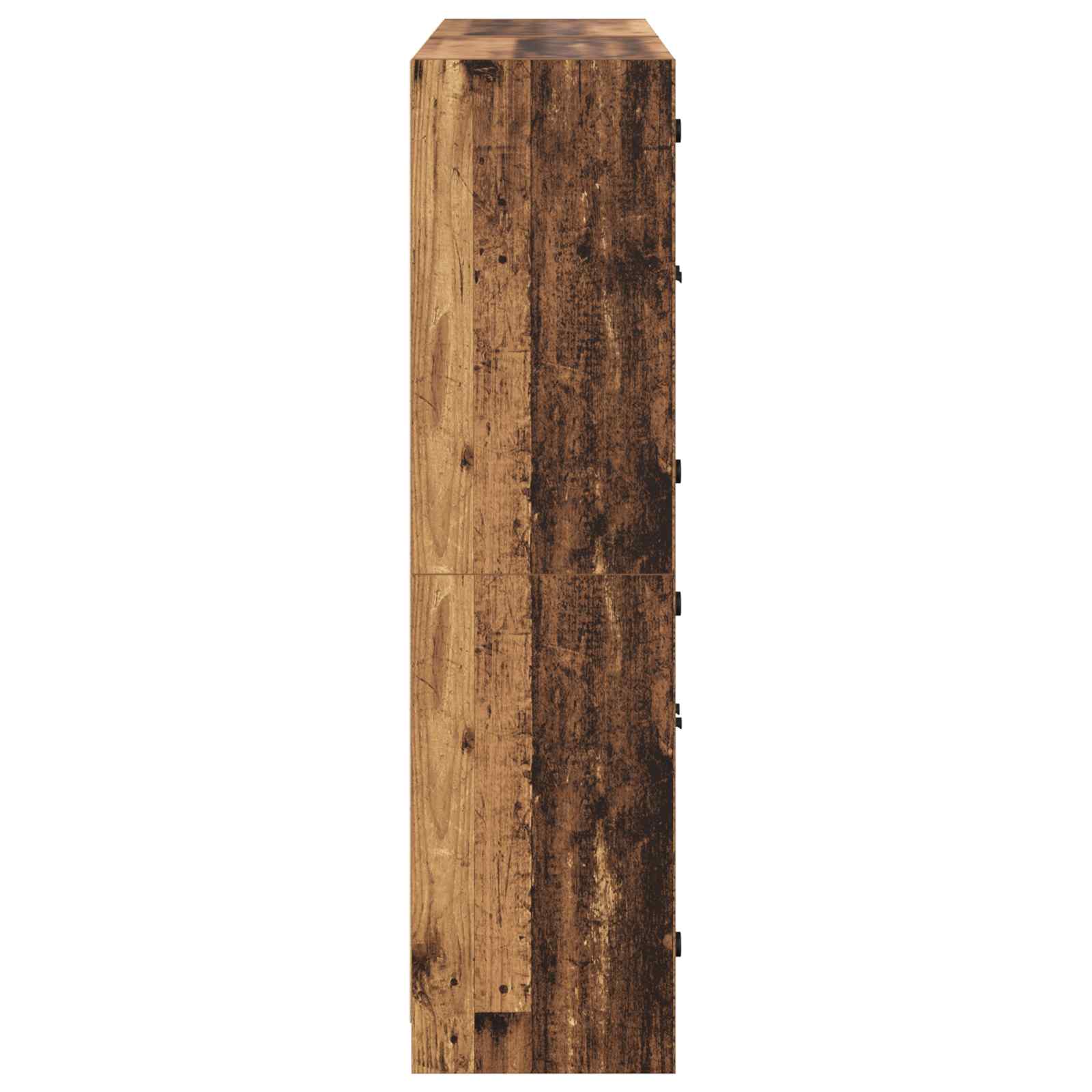 Bücherschrank mit Türen Weiß 136x37x142 cm Holzwerkstoff