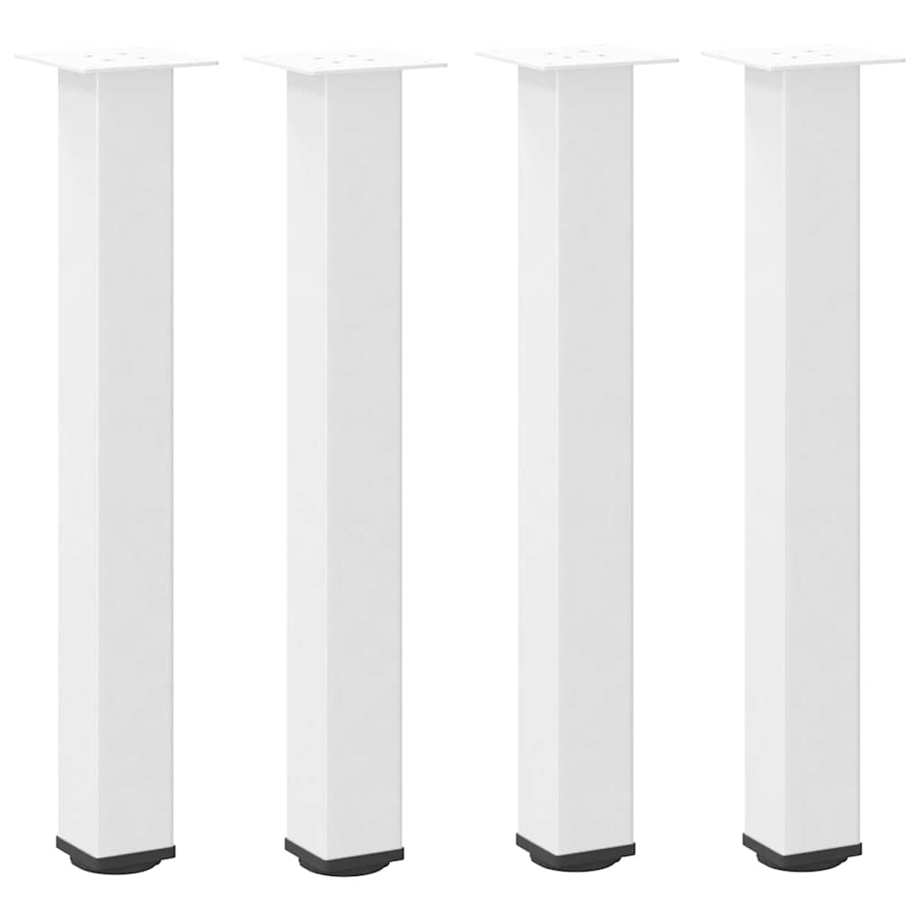 Bartischbeine 4 Stk. Schwarz 100-102 cm Stahl
