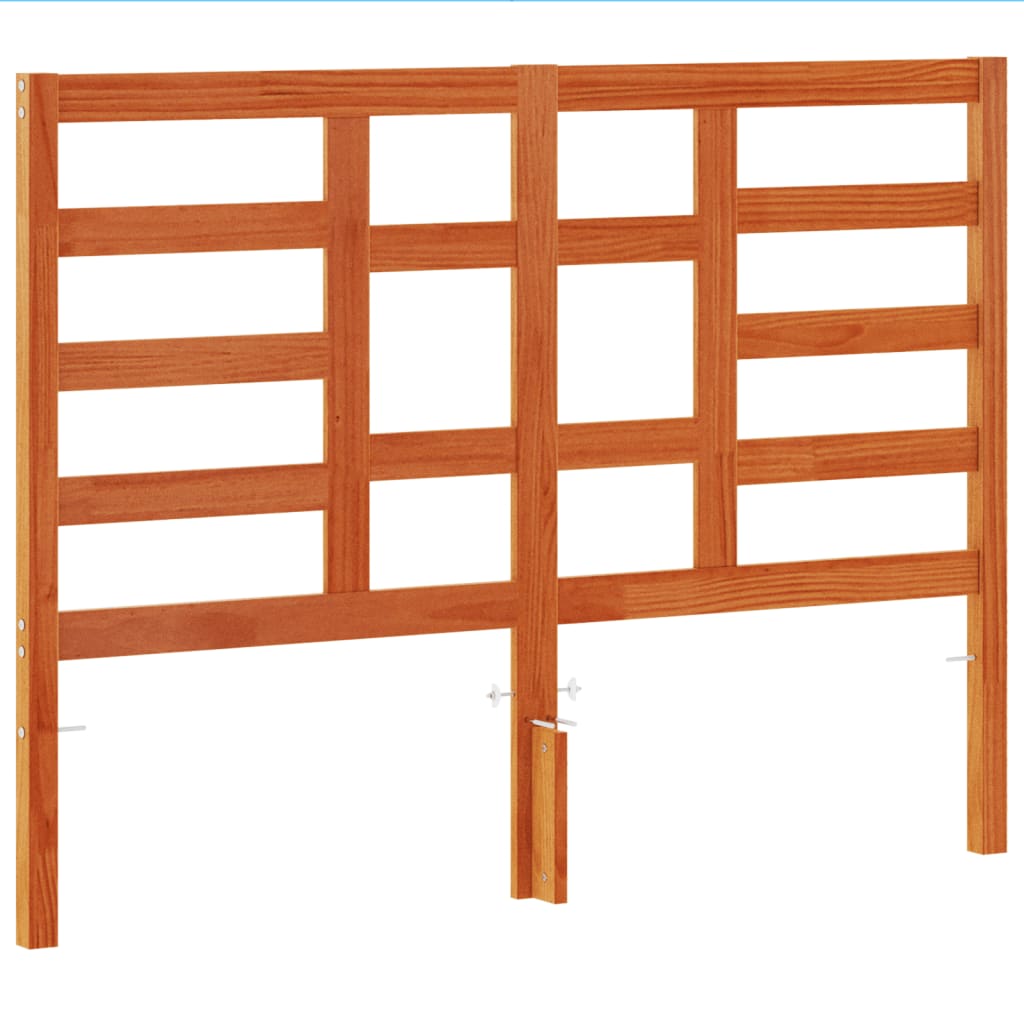 Bett-Kopfteil Grau 81x4x104 cm Massivholz Kiefer