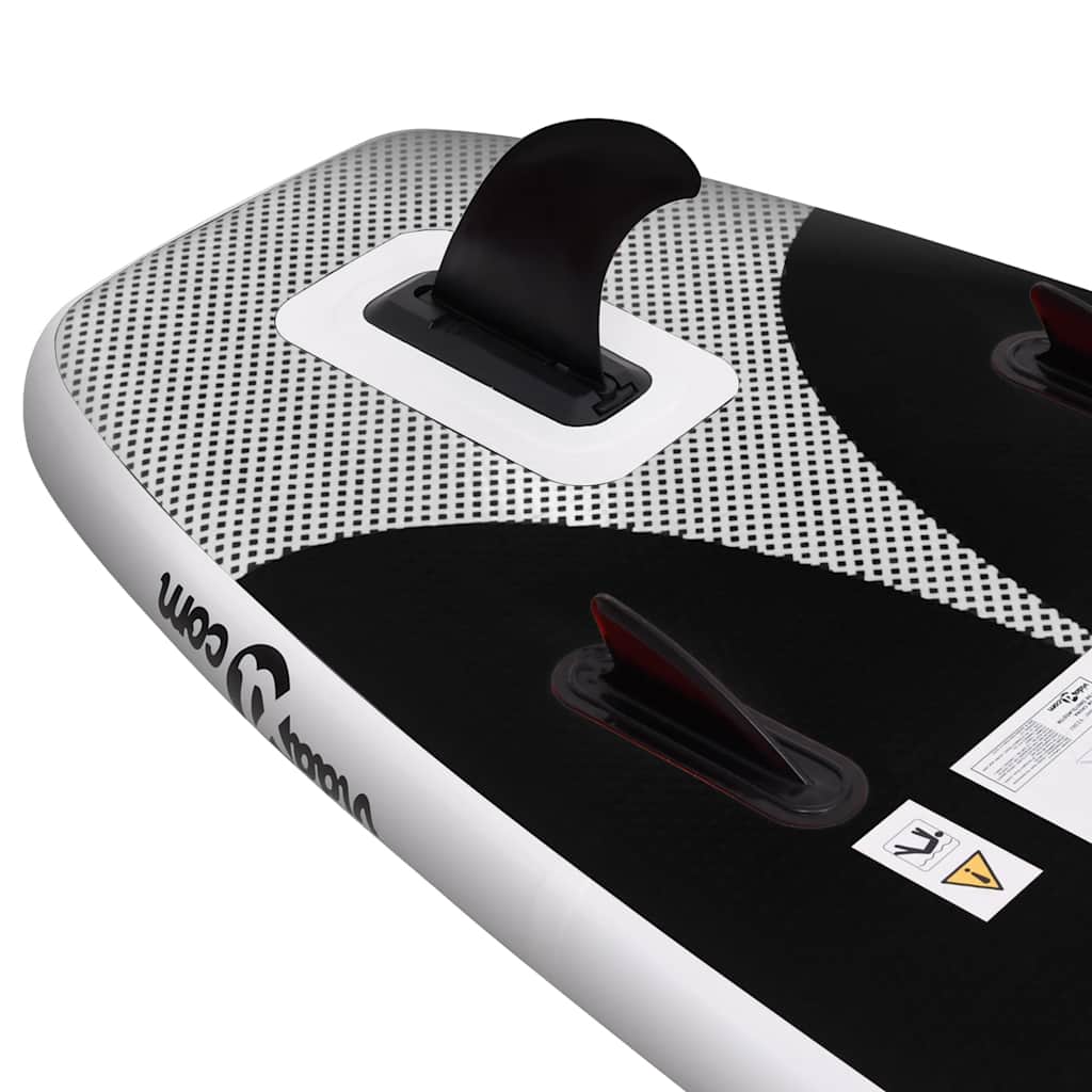 SUP-Board-Set Aufblasbar Blau 300x76x10 cm