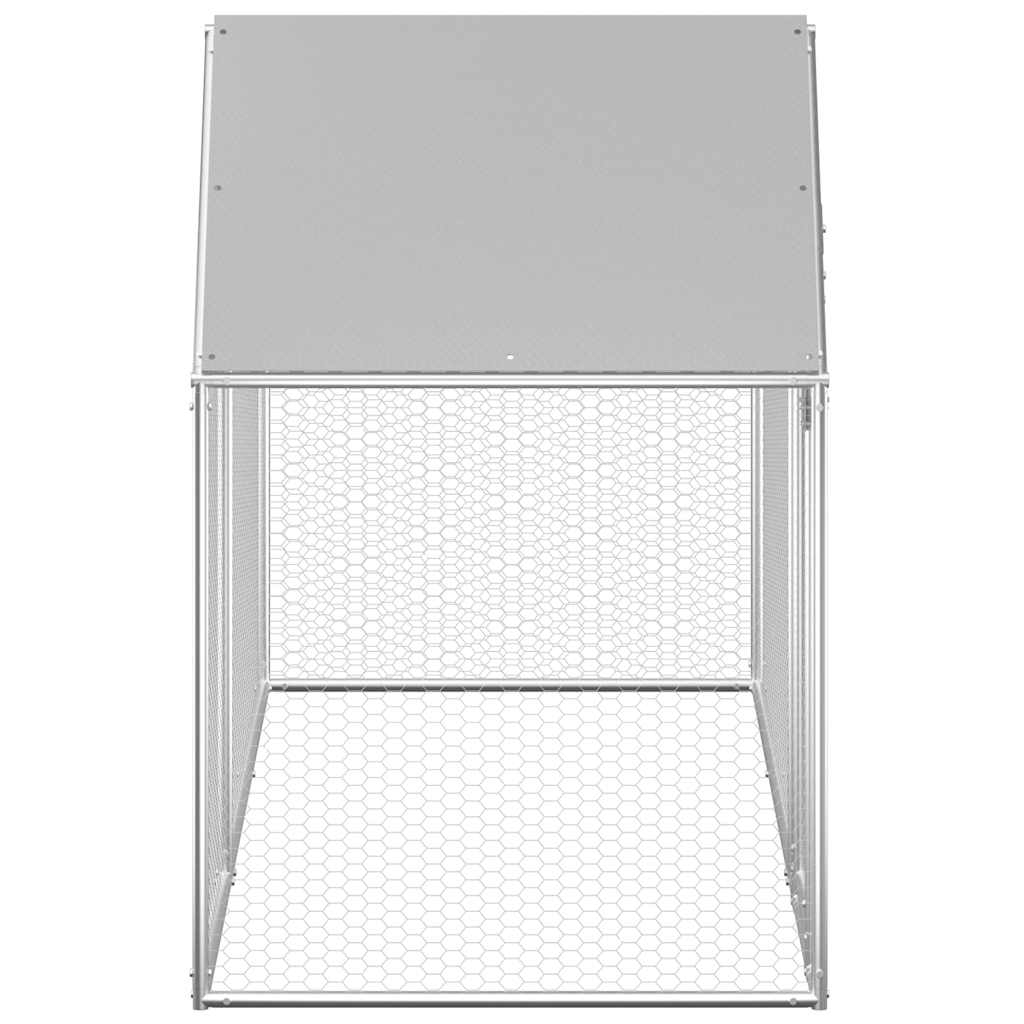 Hühnerstall 2x1x1,5 m Verzinkter Stahl